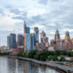 Philadelphia Skyline in Golden Light